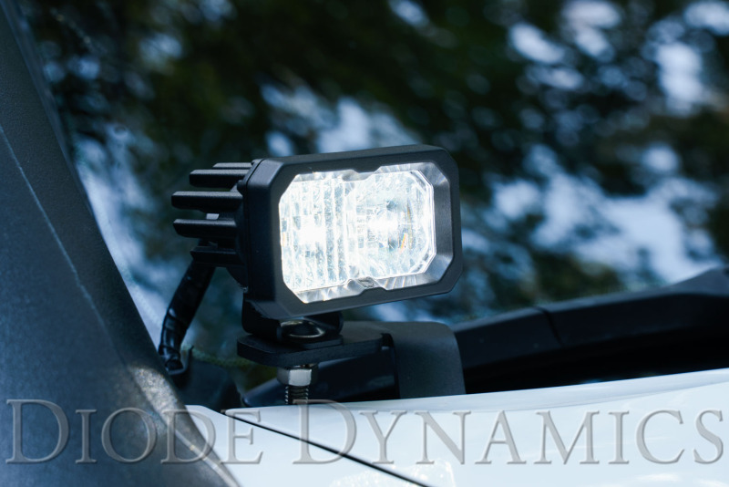 Toyota Tacoma LED Light Pods - Diode Dynamics - Stage Series 2in - Sport Yellow - `16-`23